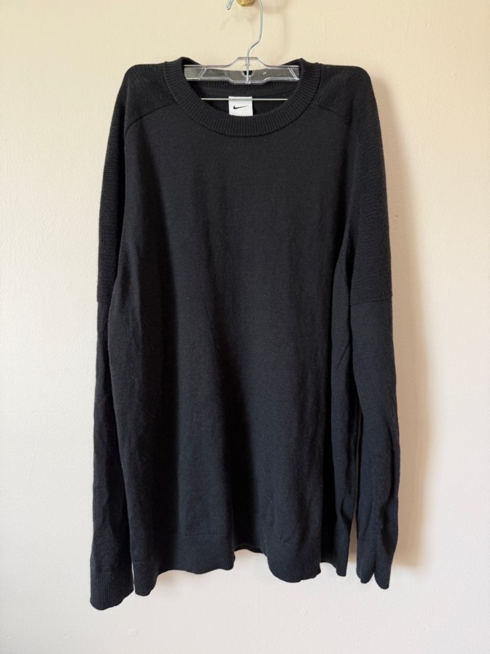 Nike TW Tiger Woods Collection Knit Golf Sweater Wool Blend lightweight layer XL - Picture 3 of 8